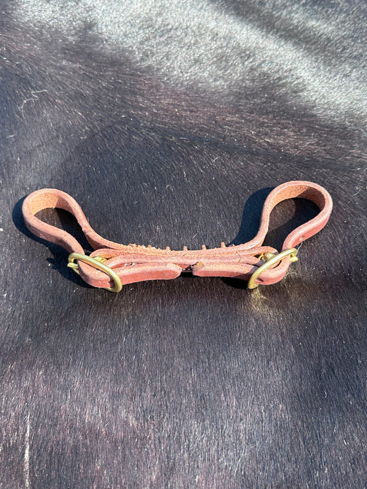 Hot Oil Curb Strap with Brass Studs