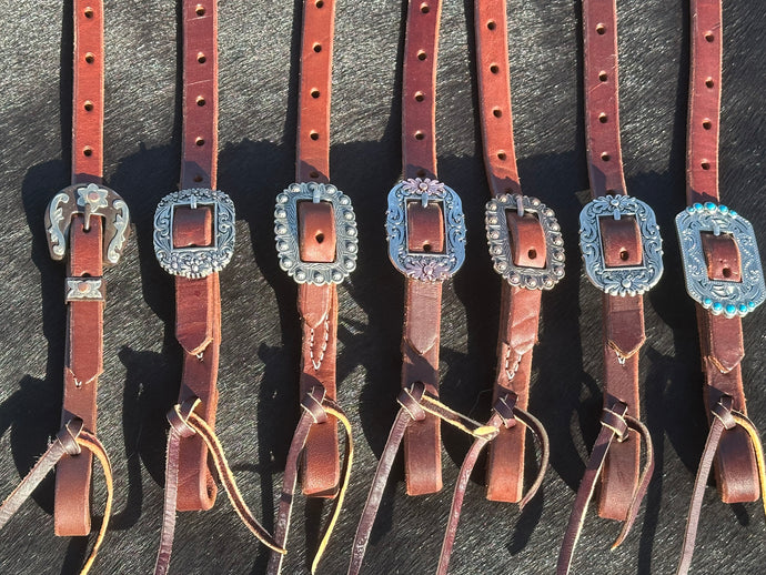 Hot Oil Single Ear Headstall w/ Choice of Buckle