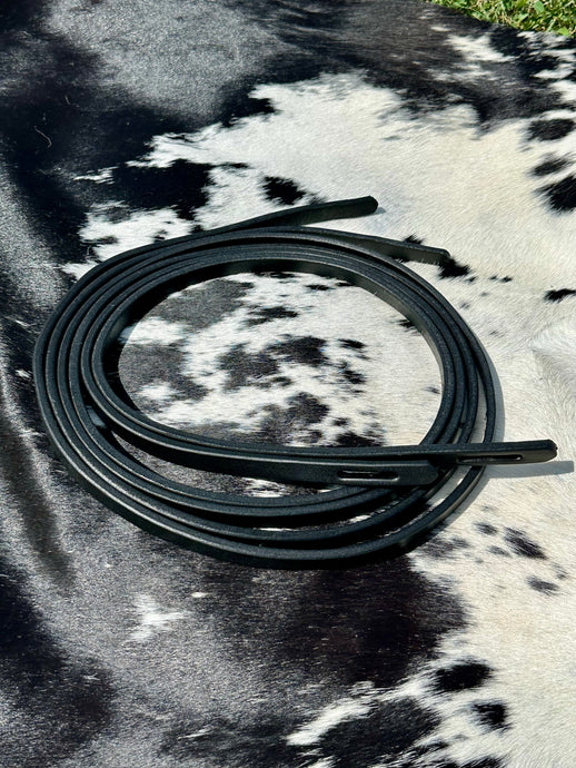 BRT Black Show Reins Slot Ends