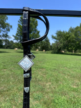 New Kathy’s Black Caiman Show Headstall